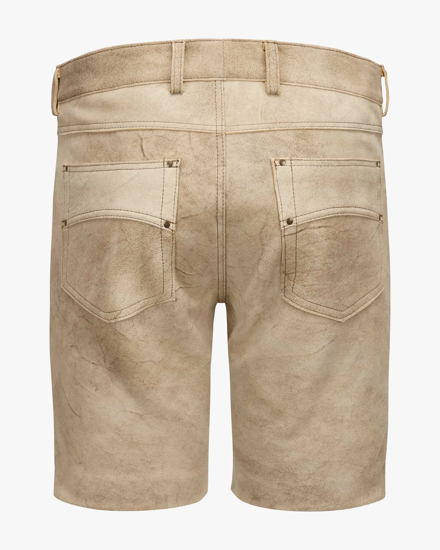 Beige shorts on a white background