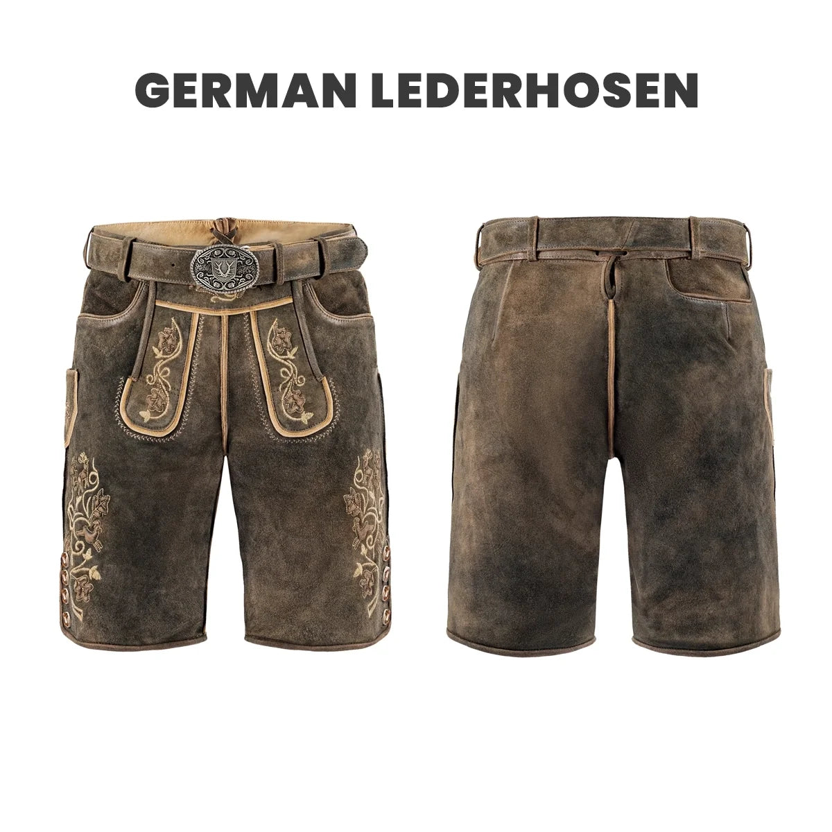 Lederhosen Olive Brown