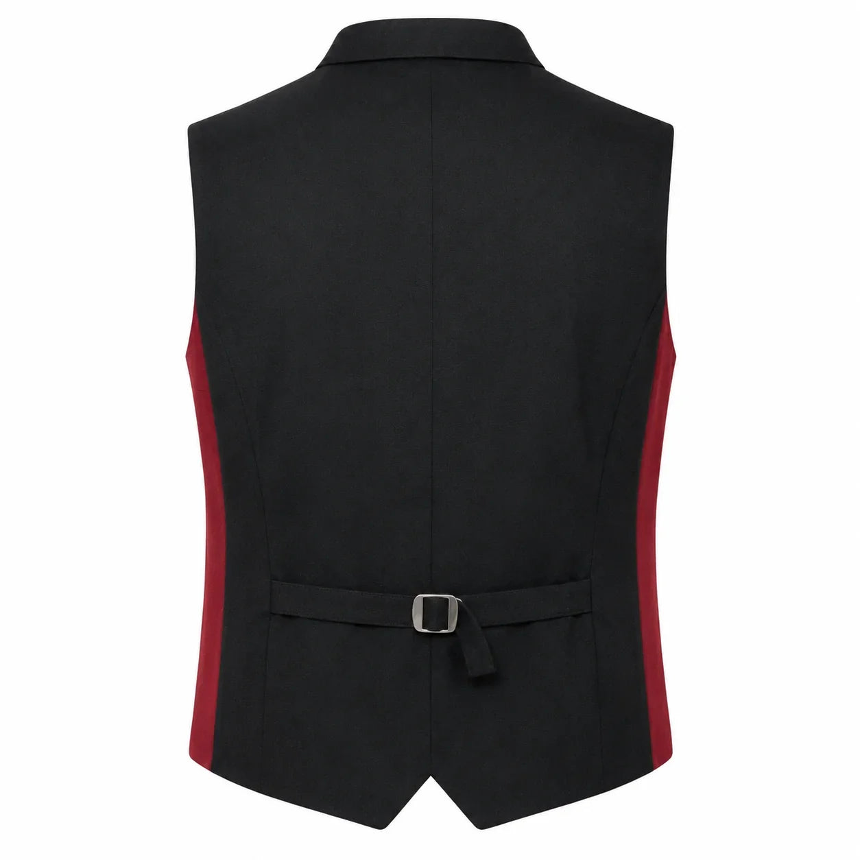 Men's Traditional Red Trachten Vest with Black Trim