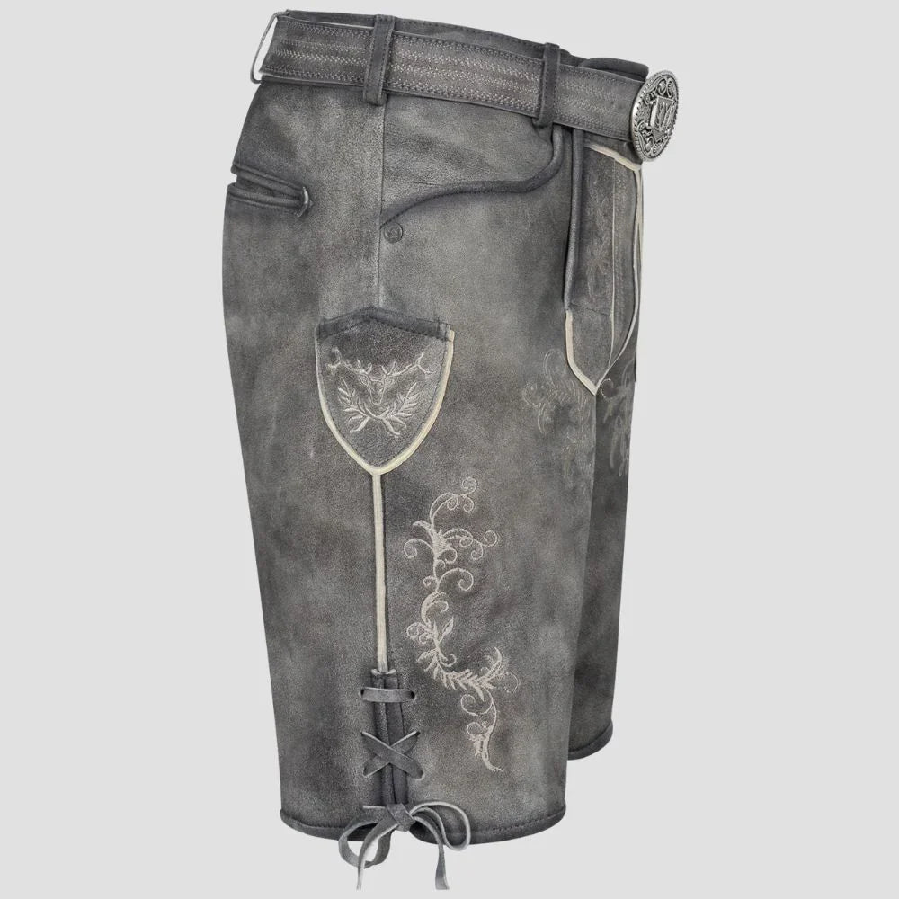 Oktoberfest Grey Lederhosen