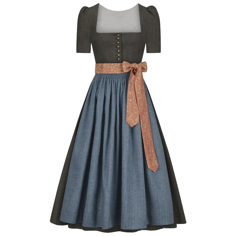 Charcoal Blue Dirndl