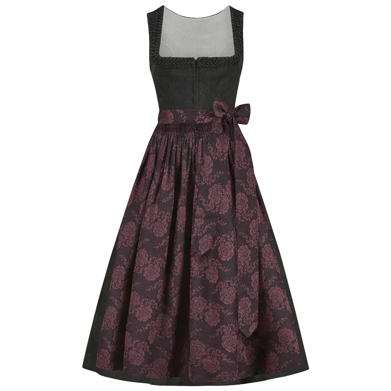 Dark Floral Dirndl
