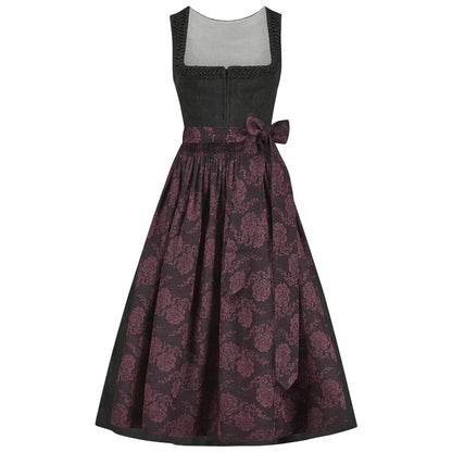 Dark Floral Dirndl
