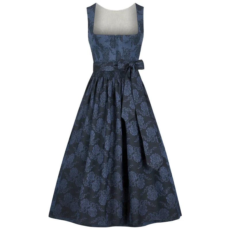 Navy Floral Dirndl
