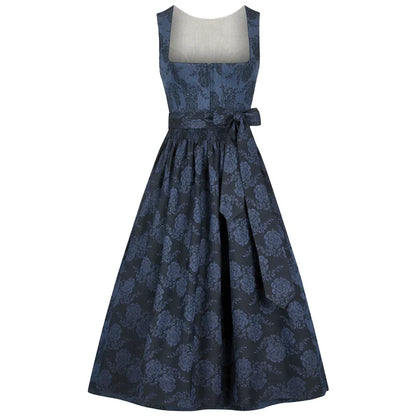 Navy Floral Dirndl