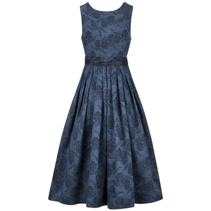 Navy Floral Dirndl