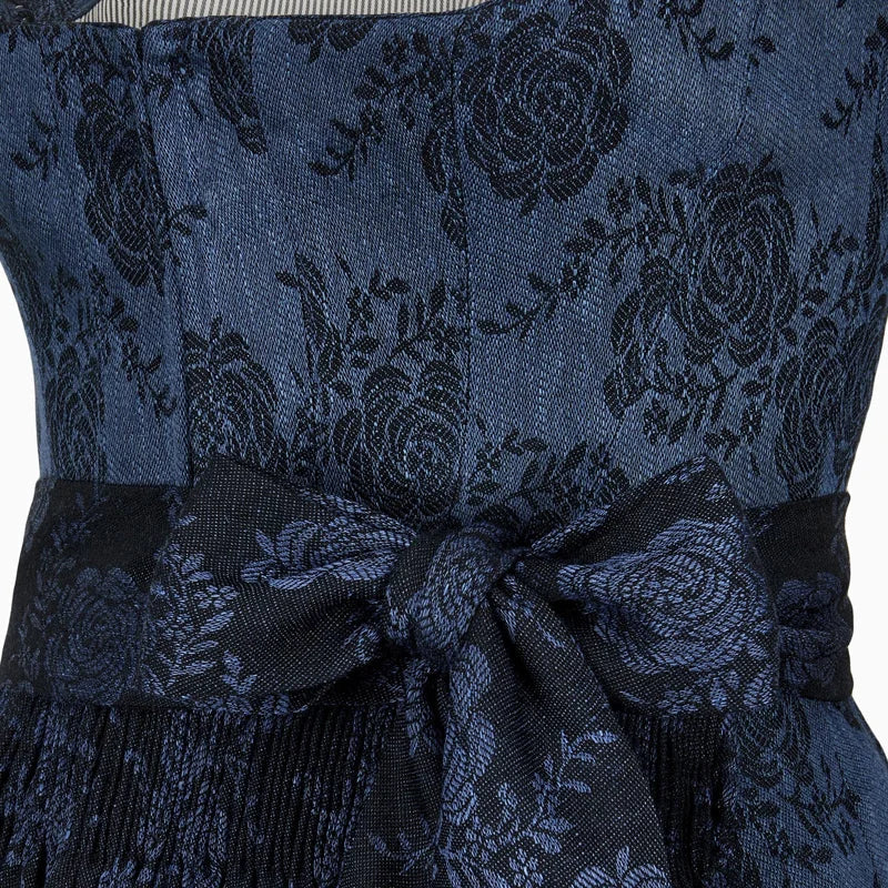 Navy Floral Dirndl