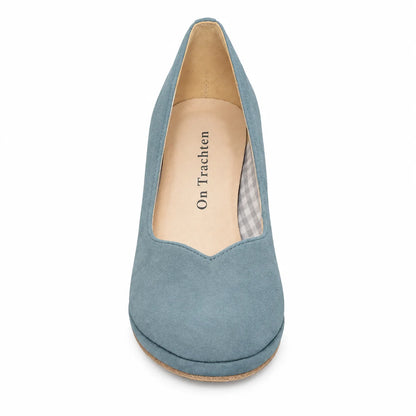 Premium Women Oktoberfest Pumps Licht Blue
