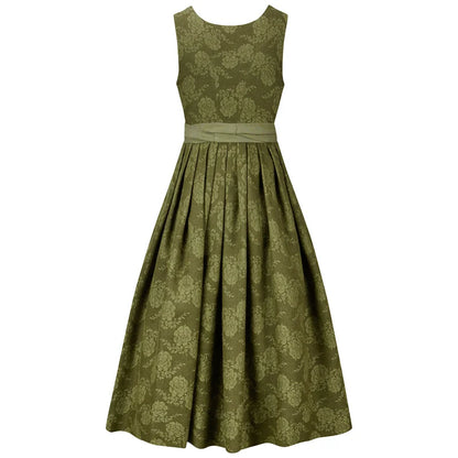 Vintage Olive Blue Dirndl