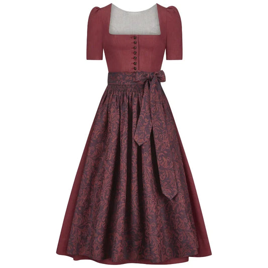 Wine Red Dirndl