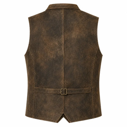 Alpine Heritage Brown Suede Vest