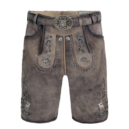 Lederhosen Grey Brown
