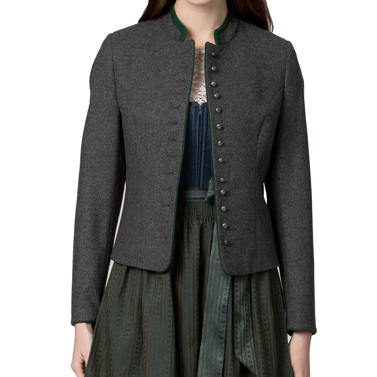 Bavarian Women Dirndl Jacket Black