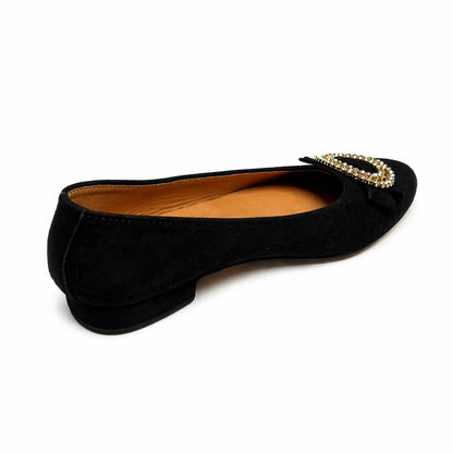 Premium Women Oktoberfest Ballerina Pumps Black
