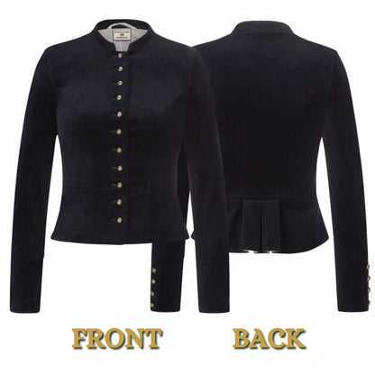 Bavarian Women Dirndl Jacket (Blue - Black)