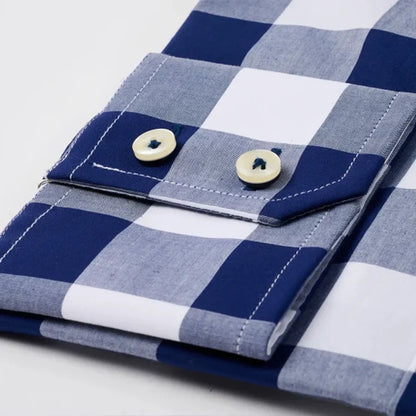 Blue Check Trachten Shirt
