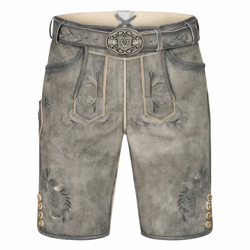 Bavarian Grey Lederhosen