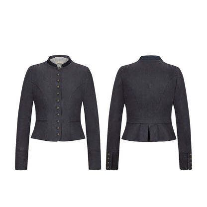 Bavarian Women Dirndl Jacket (Charcoal Gray)
