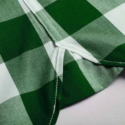 Large Green Checkered Shirt
