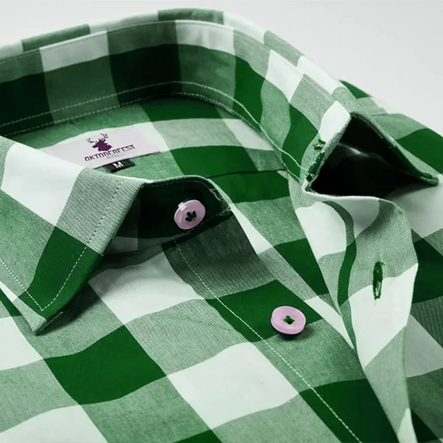 Large Green Checkered Shirt