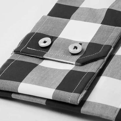 Large Black Checkered Shirt
