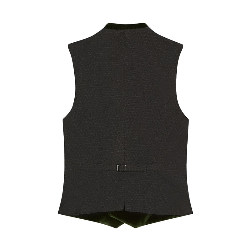 Black vest on a white background