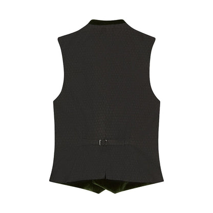 Black vest on a white background