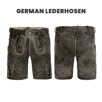 Lederhosen Grey Brown