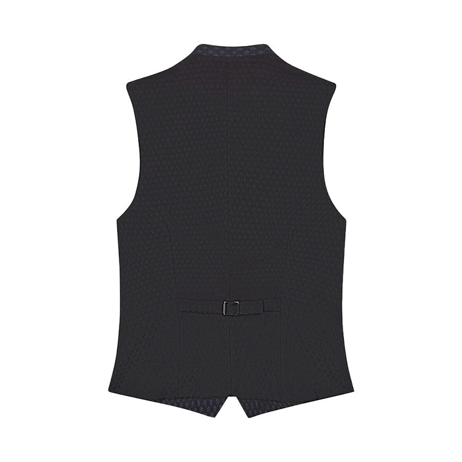 Black vest on a white background