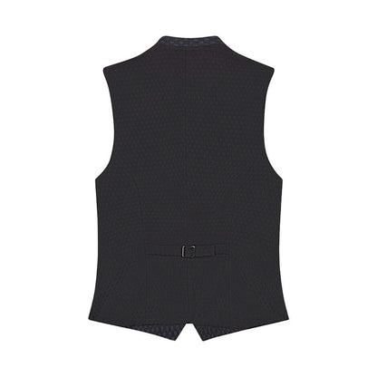 Black vest on a white background