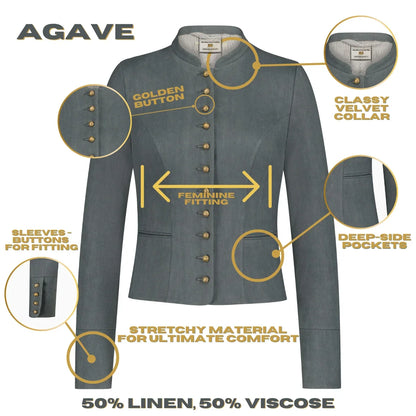 Bavarian Women Dirndl Jacket (Agave)