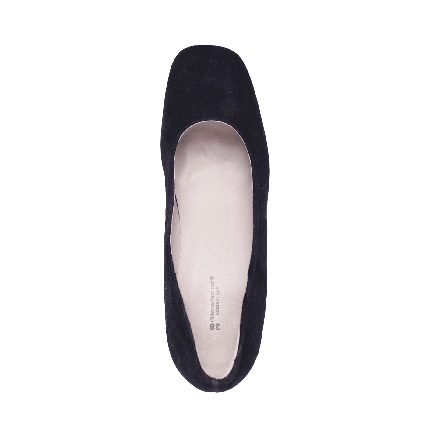 Dirndl Shoes Black With Embroidery
