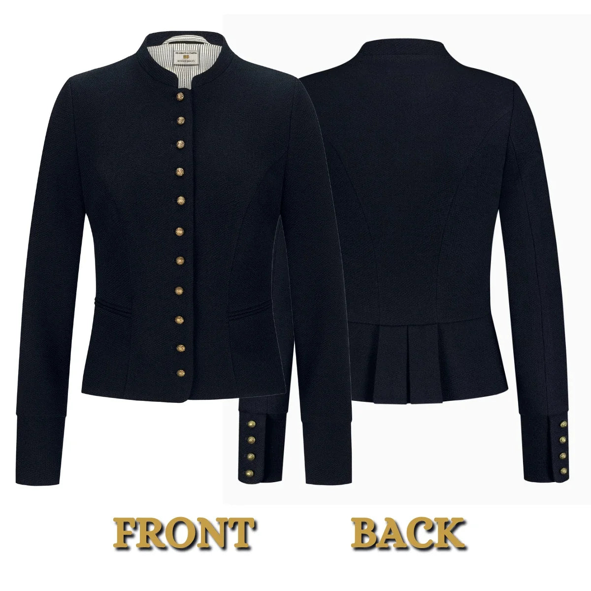 Bavarian Dirndl Jacket Black-Blue