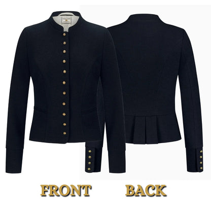 Bavarian Dirndl Jacket Black-Blue