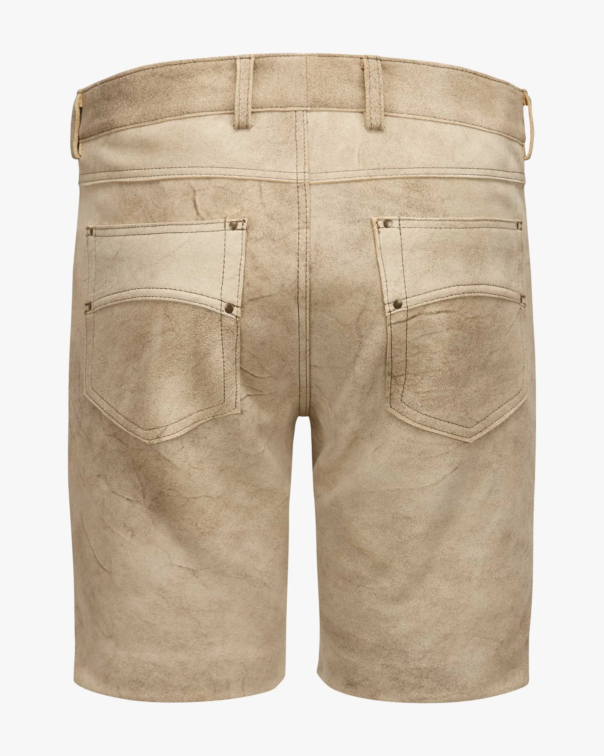 Beige shorts on a white background