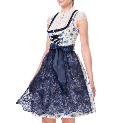 Female Dirndl Blue Midi