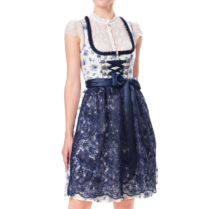 Female Dirndl Blue Midi