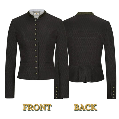 Bavarian Women Dirndl Jacket (Black)
