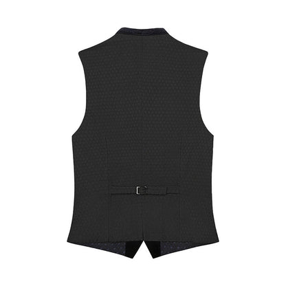 Black vest on a white background