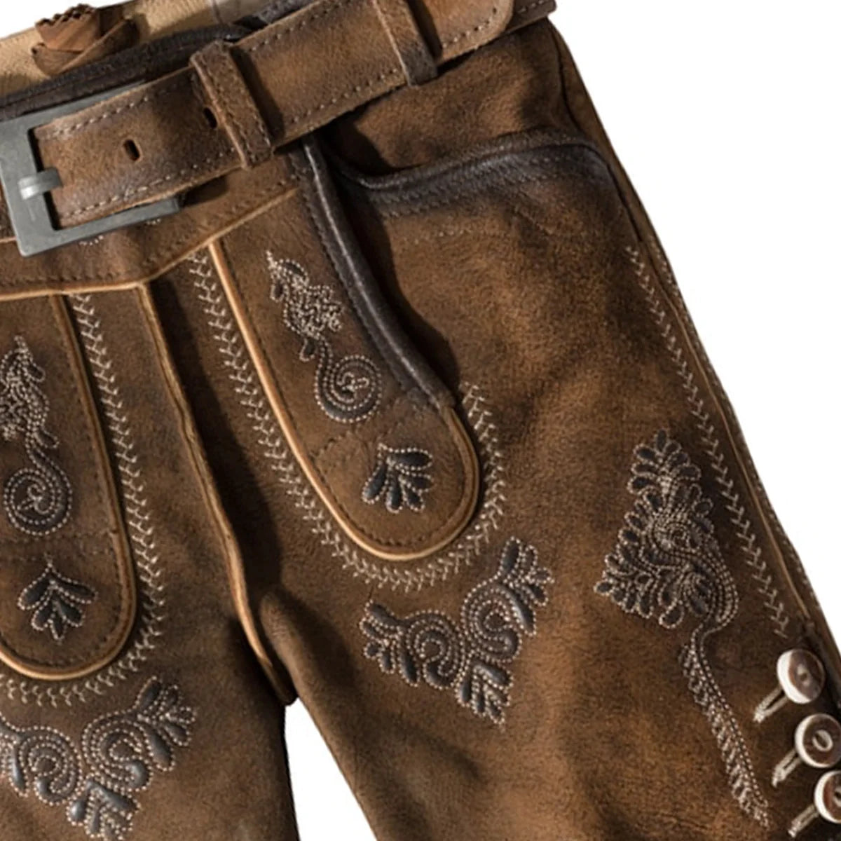 Kids Brown Lederhosen
