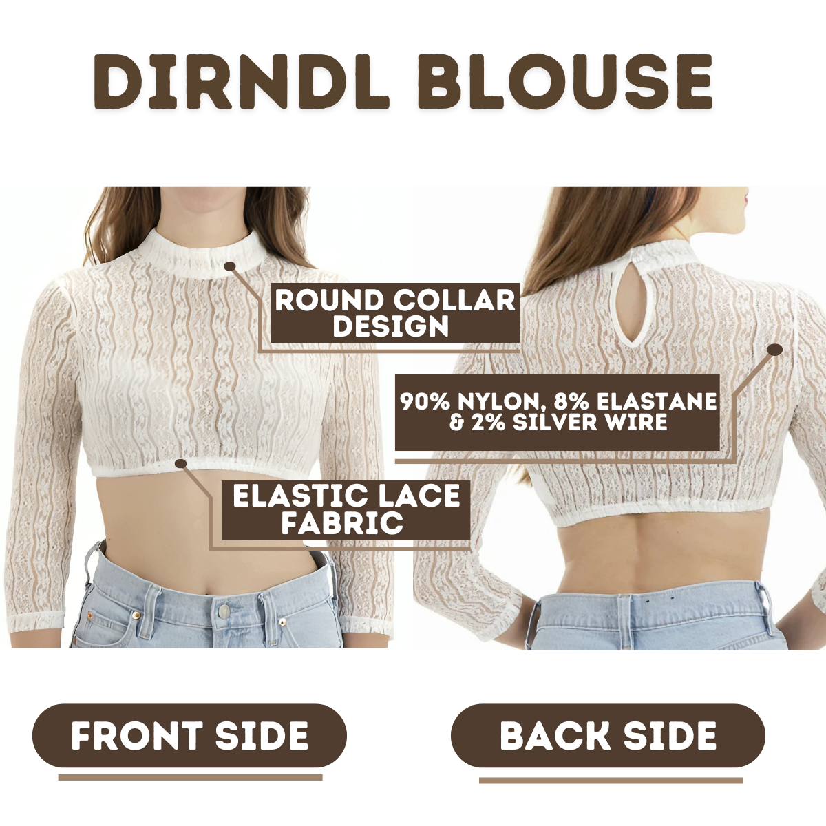 Elegant High Neck Blouse