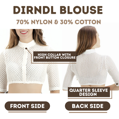 Half Sleeve Dirndl Blouse