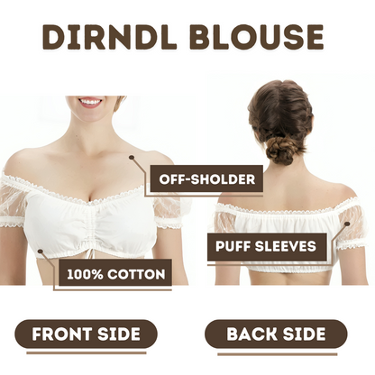 Off Shoulder Dirndl Blouse