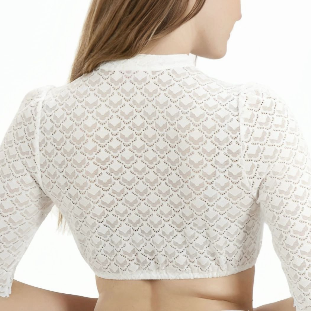 Blouse Lace Half Sleeve