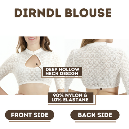 Blouse Lace Half Sleeve