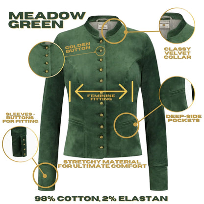Bavarian Women Jacket (Meadow Green)