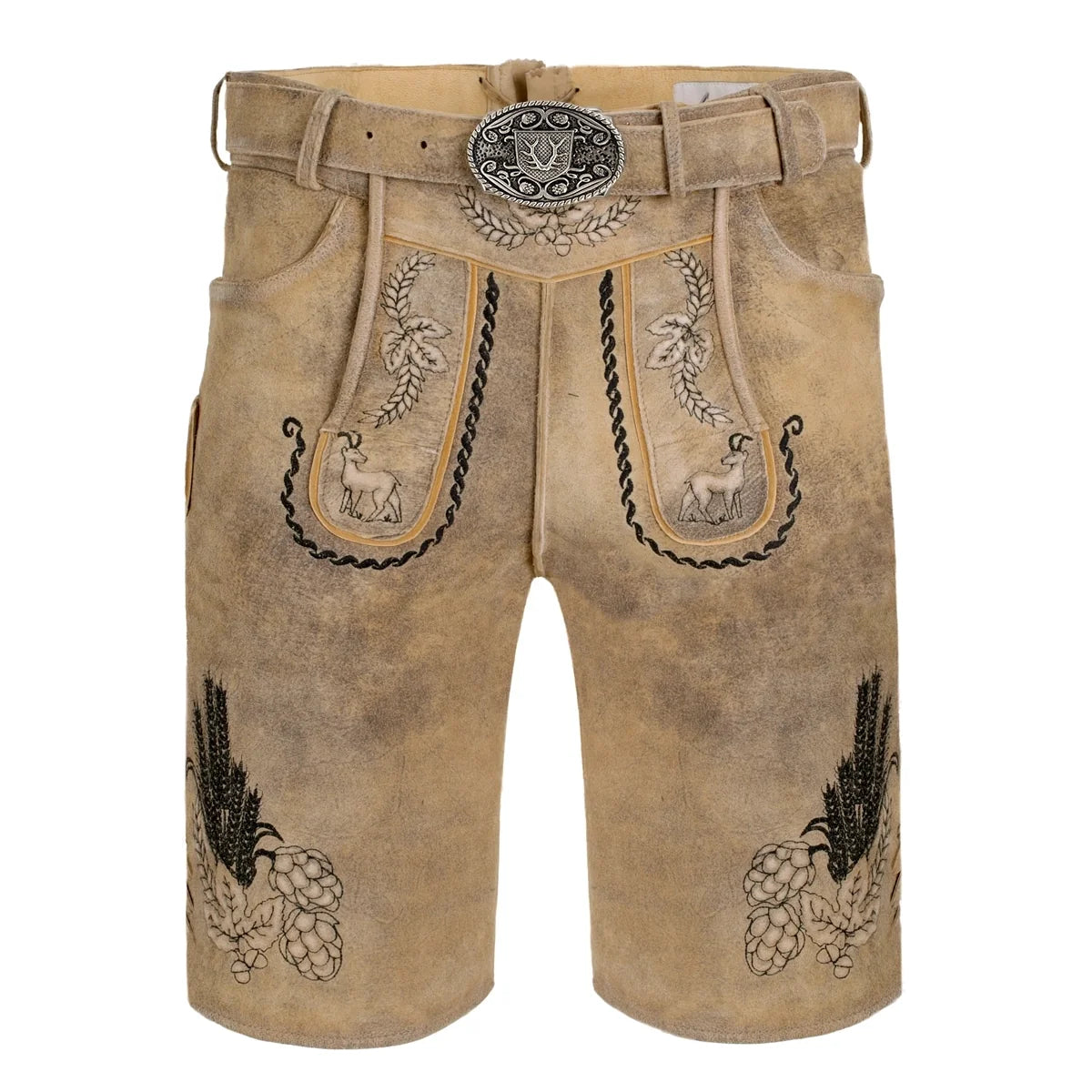 Lederhosen Short Beige