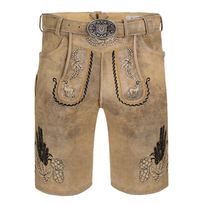Lederhosen Short Beige