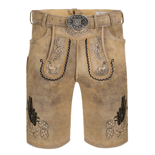 Lederhosen Short Beige