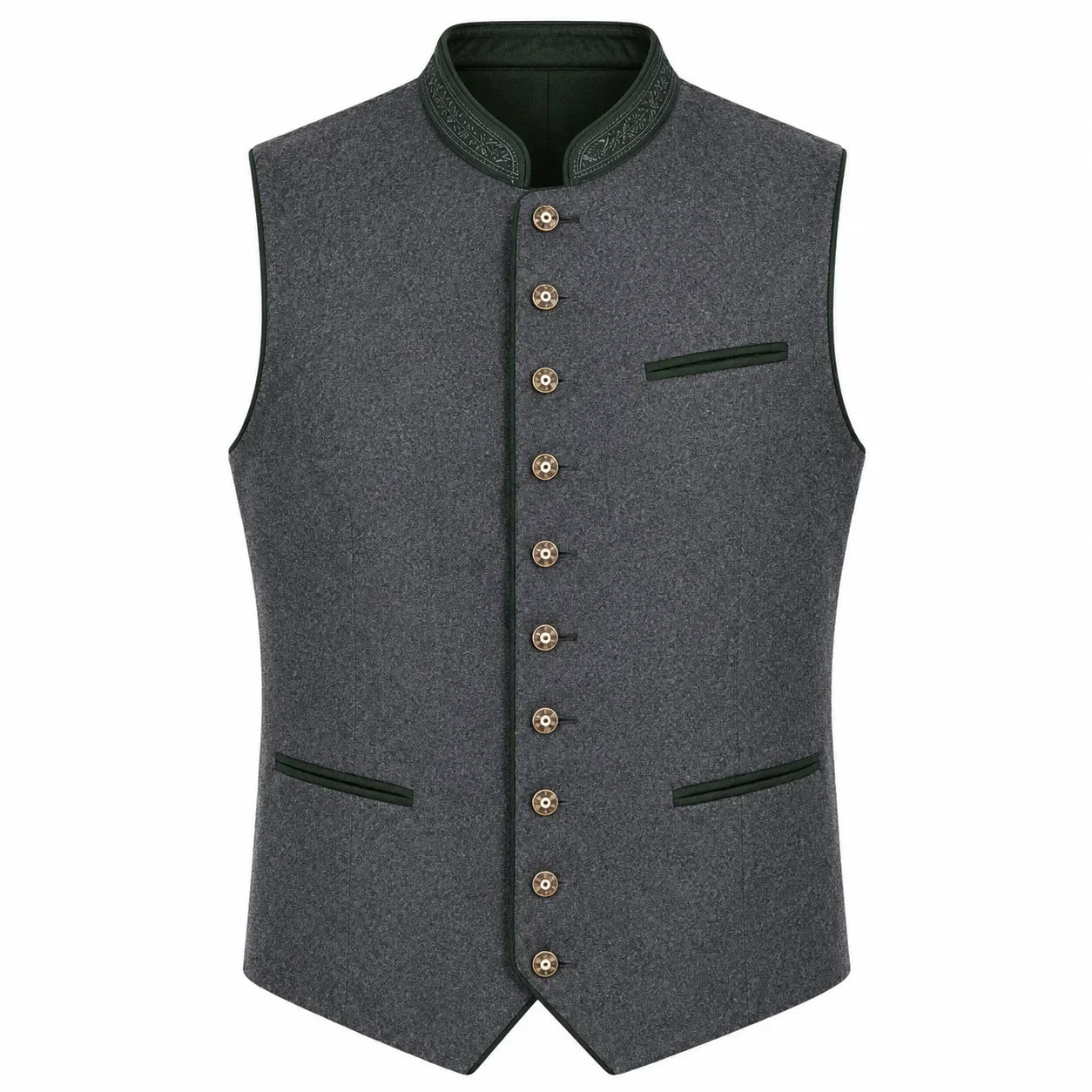 Men's Alpine Heritage Gray Trachten Vest